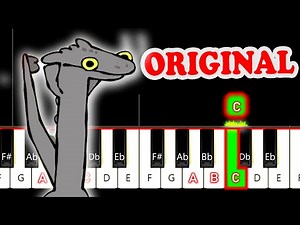 Toothless Dancing Meme | Original Song PIANO Tutorial