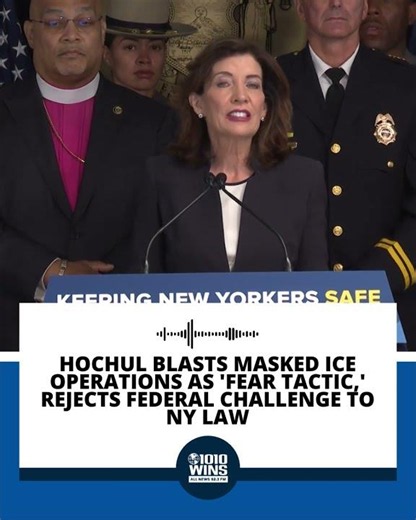 Hochul blasts masked ICE operations as 'fear tactic,' rejects federal challenge to NY law