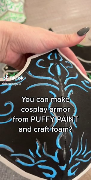 Creative DIY Cosplay Armor Tutorial Using Puffy Paint and Craft Foam
