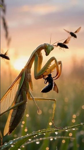 🦗 The Chinese Mantis: Silent Invasive Apex Predator 🐜 | Nature’s Perfect Ambush Hunter