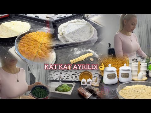 BAYRAM HAZIRLIĞI-EV BAKLAVASI👌BAŞARILI✅MUTFAKTAN ÇIKAMADIM/SARMA-DOLMA-BÖREK DERKEN/ÇOK KONUŞAN BEN