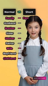 452K views · 9.6K reactions | Normal vs Short #learnenglishonline #englishvocabulary #englishclass #everyoneシ゚ #EnglishSpeaking #englishteacher #practiceenglish #learnthroughplay #englishlanguage #ImproveEnglish | Speak Smart English | Facebook