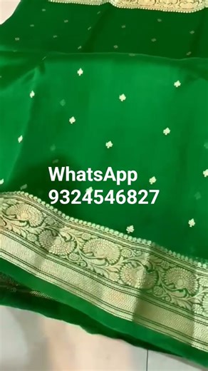#Banarasee pure #handloom #organza silk #saree#whatsapp 9324546827