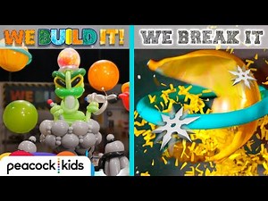 Building a Huge Balloon Alien + NINJA STARS! I WE BUILD IT WE BREAK IT