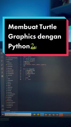 Membuat Turtle Graphics dengan Python: Tutorial Interaktif