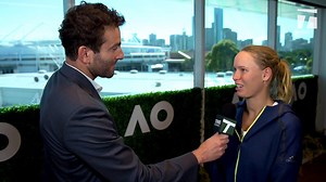 "I knew it wasn't impossible..." Justin Gimelstob speaks with Caroline Wozniacki after her thrilling 2nd round match. | Tennis Channel