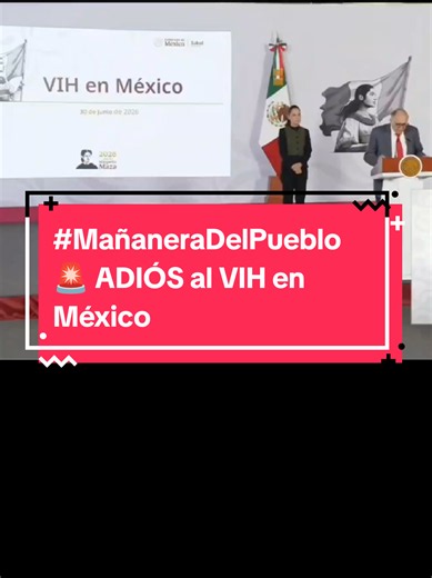 #MañaneraDelPueblo 🚨 ADIÓS al VIH en México Se planea eliminar el VIH para el 2030 con los tratamientos, campañas y medicinas que son completamente gratis para todo el Pueblo de México... #claudiasheimbaum #imss #salud #vih
