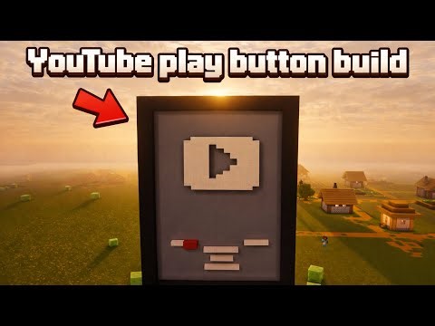 Minecraft: Satisfying 🥰YouTube Play Button Build #minecraft #minecraftsatisfying