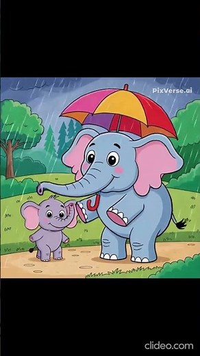 Dancing Elephant Cutest Cartoon Ever 🐘💕 | Joy Jungle Cartoonz #kids #babytoons #animatedcartoon