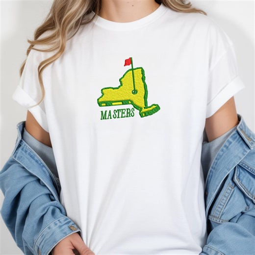 Embroidered Masters Golf Shirt, Augusta Style Tournament Tee - Etsy