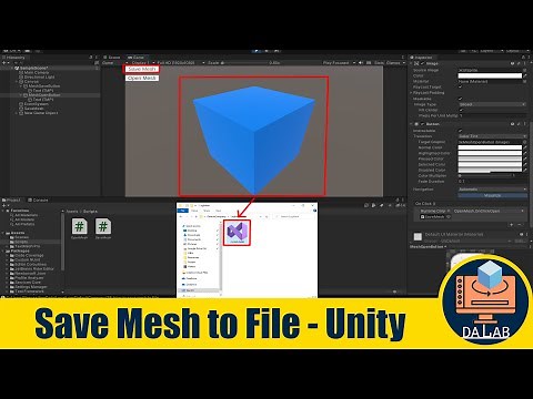 How to Save Mesh to File at Runtime in Unity