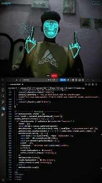 WEBCAM FACE&HAND TRACKING ANIMATION 🥵 #shortsfeed || ‪@VTECHCODEX-Si‬