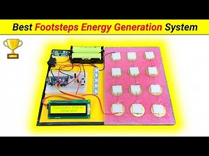 How to make Footsteps Power Generation System using Arduino || Best Science Project
