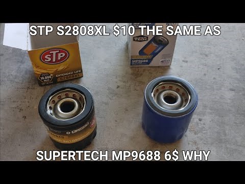 Stp s2808xl oil filter double the cost of the same Supertech mp9688 oil filter.