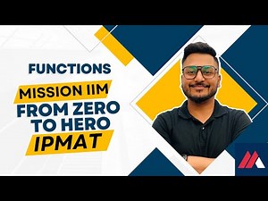 Functions| IPMAT INDORE | HRITIK SIR | Maaheshwari Classes |