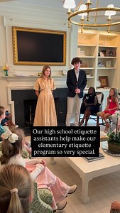We are so thankful for our high school etiquette assistants! They serve as incredible role models to our elementary students and play such an important role in our community. To learn more, please visit Mannerly.com | Charlotte Etiquette by Mannerly
