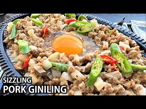 The Best SIZZLING PORK GINILING RECIPE | Quick and Easy