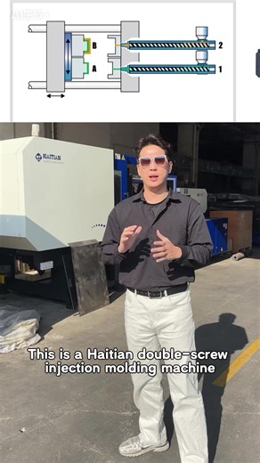 Haitian Two-Color Rotary Injection Machine in Action Dual Material Molding #HaitianMachine #TwoColorInjection #RotaryInjectionMachine #InjectionMolding #ChinaFactory #PlasticIndustry #Manufacturing #IndustrialEquipment #factorytour #UsedMachinery