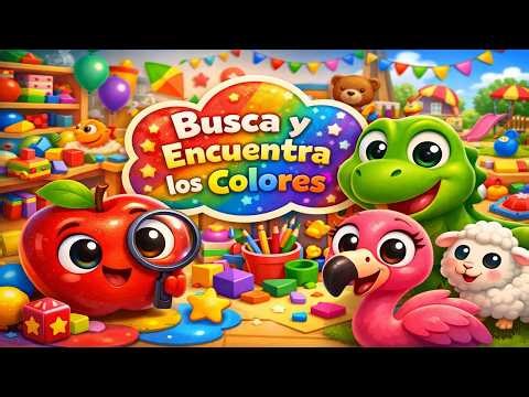 Busca y Encuentra: ¡Un divertido desafío visual de objetos! 🎨 | Aprende los colores para niños