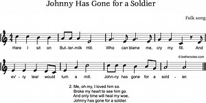 Johnny Has Gone for a Soldier Beth's Notes Songs   Resources