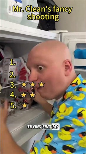 Mr. Clean's fancy shooting