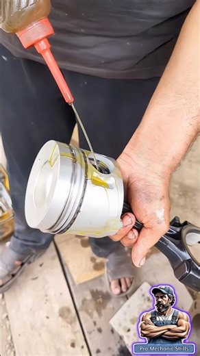Ultra-Fast Piston Install Trick You Must See #automobile #pistons #engine #shorts #ytshorts #skills