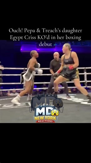 Pepa & Treach’s daughter Egypt Criss KO’d in her boxing debut #fypシ #fyp #viral #knockout #celebritynews