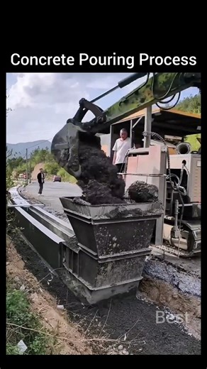 Best Engineering Videos on Instagram: "✅ Concrete is poured into formwork using heavy machinery, a critical stage in modern construction that embodies both raw power and meticulous control. ✅ This process typically involves specialized equipment like concrete pumps with lengthy booms or conveyor systems, which transport the mixed concrete from trucks to the precise location within the formwork—the temporary mold that defines the structure's shape. ✅ The operation requires skilled coordination to