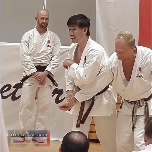 Karate training application techniques of Bassai-dai Shotokan Karate Kata