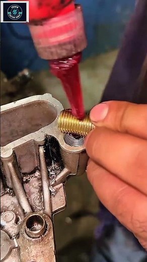 "How a Drill Press Holds a Tap to Cut Perfect Straight Threads | Metal Tapping Tutorial"#shorts