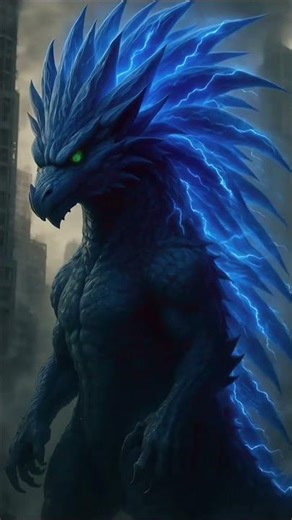 ai fusion of godzilla and sonic