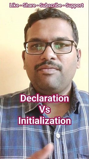 Declaration Vs Initialization in any Programming Language #rprogramming #code #cprogramming