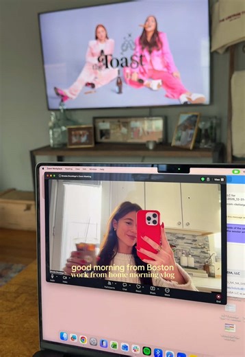 Thinking back to when I used to film these in bike shorts & a sports bra #morningroutine #morningvlog #workfromhome #bostontiktok #fyp