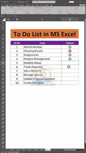 To Do List in Excel | Easy Step-by-Step Tutorial