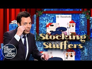 Tonight Show Stocking Stuffers 2024: Therabody Depuffing Wand and Sleep Mask | The Tonight Show