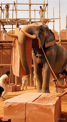 "How was the Red Fort built 400 years ago? See the real scene with AI #shorts