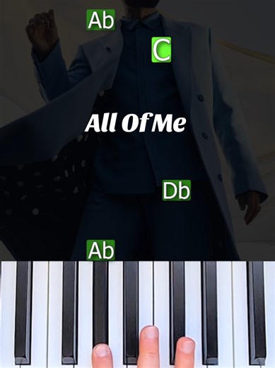 John Legend - All Of Me (easy piano tutorial) #johnlegend #allofme #pianotutorial #pianolesson #easypiano