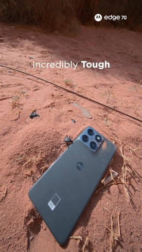 The motorola edge 70 went across tough terrain to test everyTHIN and proved just how far a slim device can go. Just 5.99mm thin, built with aircraft-grade aluminum, finished in Pantone-curated colors, and still crazy tough with IP69 & MIL-810H durability. Slim doesn’t mean soft. 😮‍💨🔥 Powered by a 5000mAh silicon-carbon battery for that slimmer design so it stays #ImpossiblyThinYetUncompromised Dropping 15th December on Flipkart, motorola.in, and leading retail stores. 📍 Jordan | Motorola