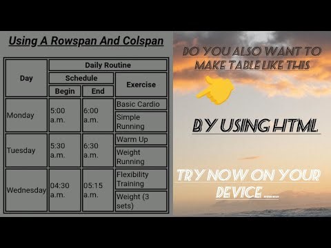 HOW TO MAKE A INSANE LEVEL TABLE BY USING HTML || WEB DEVELOPMENT||