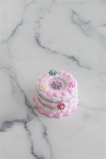 Handmade Mini Fake Cake Jewelry Box With Daisies, Storage Trinket - Etsy