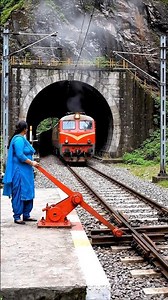 Operating a Manual Railroad Switch for an Oncoming Train!