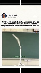 NA FÍSICA Clássica o Pêndulo Duplo é um dos exemplos mais fascinantes #advancedmaths #physicsfun