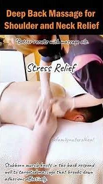 Deep Back Massage for Shoulder and Neck Relief