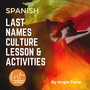 Spanish Last Names Culture Activities and Worksheets