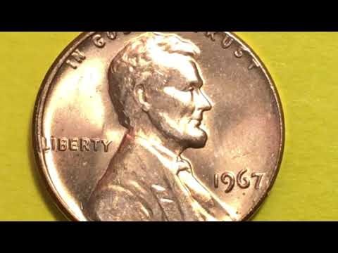 1967 No Mint Mark Lincoln Cents - DC Minutes United States Pennies