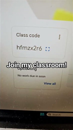 Join my google classroom!