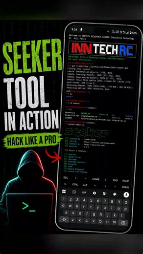 Seeker Tool in Kali Linux 📱 | Termux & NetHunter Setup Demo #shorts