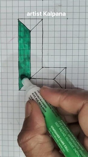 3D drawing ✏️ Easy 3D colouring art work drawing ✍️ #drawing #youtube #pencil2d #art #3dillusion