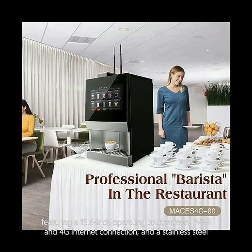 Commercial Automatic Table Top Bean To Cup Coffee Vending Machine