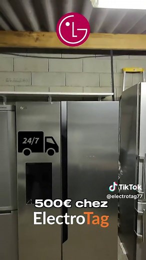 Frigo américain LG gris : design moderne et fonctionnalités pratiques